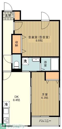 フェリーチェMIYABIの物件間取画像